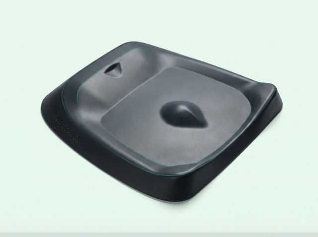 Ergonomic active anti-fatigue standing desk mat in home office